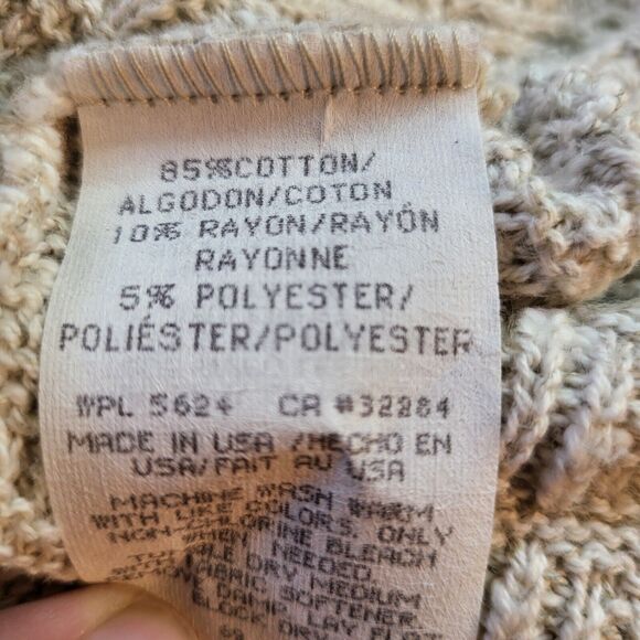 Traverse Bay Woolen Co Womens XL Light Brown Cardigan Embroidered - Picture 5 of 9